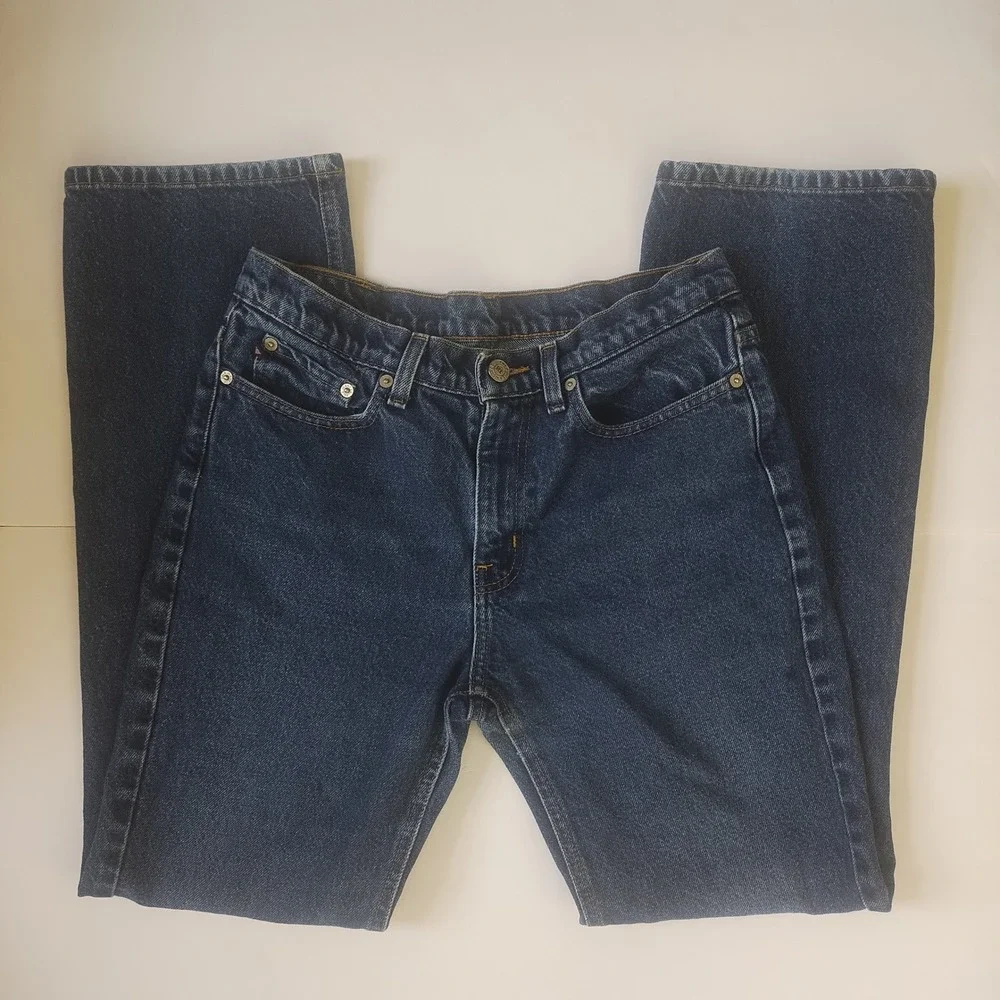 Vintage Polo Ralph Lauren Bootcut Jeans Women's 8 Cotton Classic 90s - Picture 1 of 8